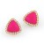Neon Pink Stud Earrings